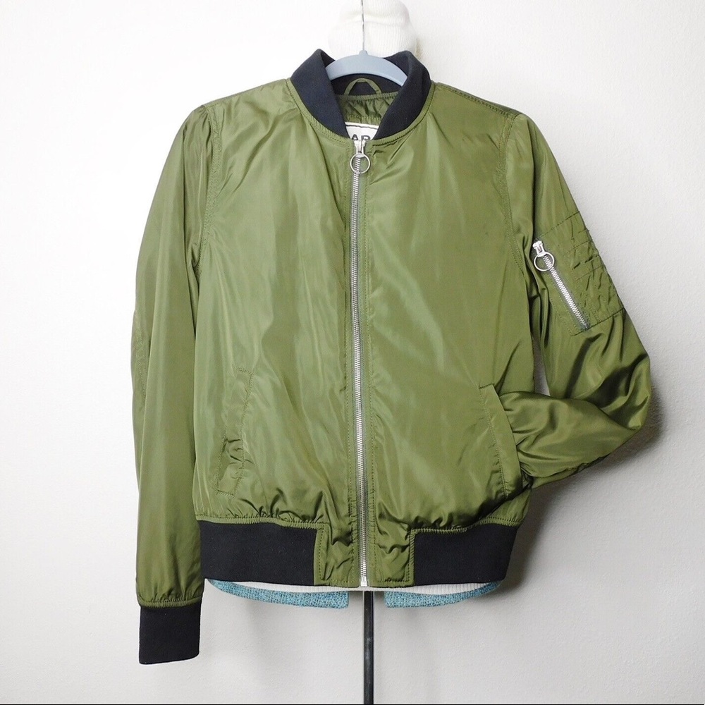 Garage Olive Green Bomber Jacket